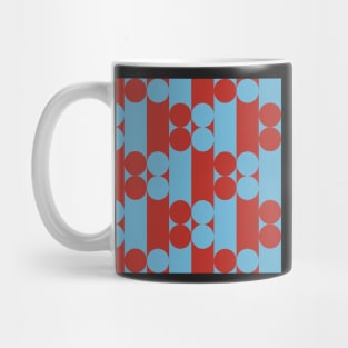 red and blue minimalist abstract art Mug